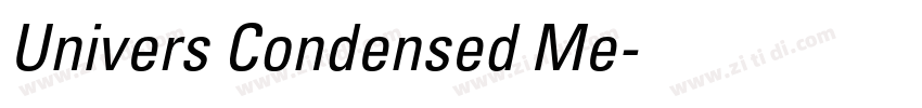 Univers Condensed Me字体转换
